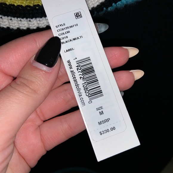 Alice & Olivia Aleta Asymmetrical Pullover —NWT - Picture 15 of 15